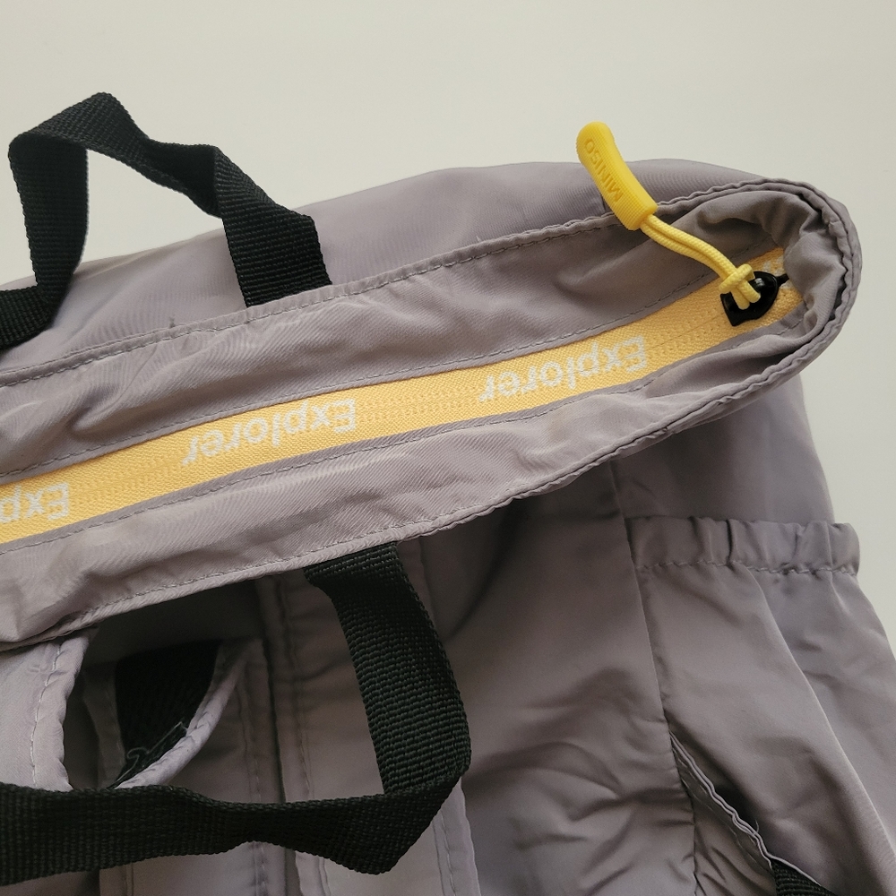 Gray Foldable Backpack - Picture 6 of 7